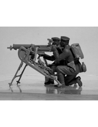 WWI German MG08 MG Team (2 figures) 