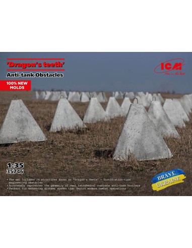 'Dragon's teeth', ?nti-tank Obstacles (100% new molds) 