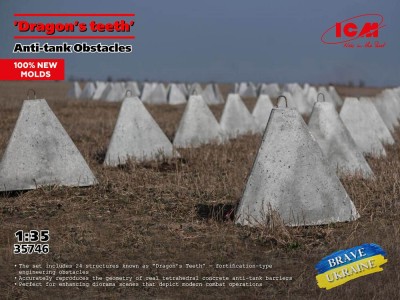 'Dragon's teeth', ?nti-tank Obstacles (100% new molds) 