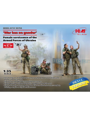 'War has no gender'. Female servicemen of the Armed Forces of Ukraine (100% new molds) 