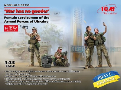 'War has no gender'. Female servicemen of the Armed Forces of Ukraine (100% new molds) 