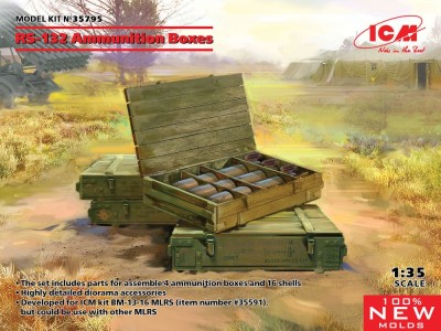 RS-132 Ammunition Boxes (100% new molds) 