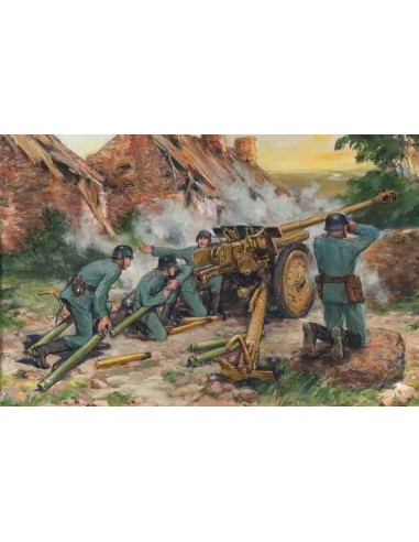 7,62cm Pak 36(r) with German Crew 