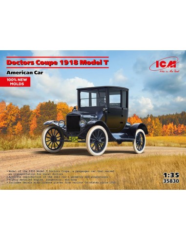 Doctors Coupe 1917 Model T, American Car (100% new moulds) 