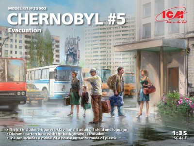 Chernobyl#5. Extraction (4 adults, 1 child and luggage) (100% new molds) 