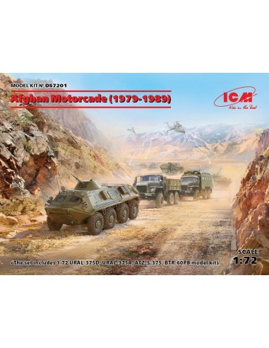 Afghan Motorcade (1979-1989)(URAL-375D, URAL-375A,ATZ-5-375,BTR60PB 
