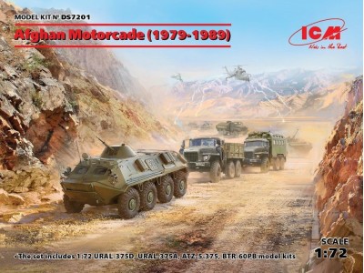 Afghan Motorcade (1979-1989)(URAL-375D, URAL-375A,ATZ-5-375,BTR60PB 