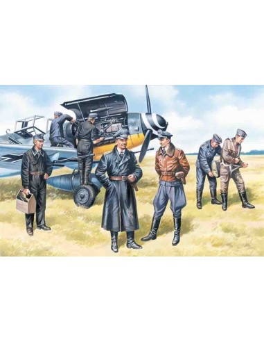Deutsche Luftwaffe Piloten und Bodenpersonal 