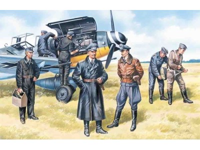 Deutsche Luftwaffe Piloten und Bodenpersonal 