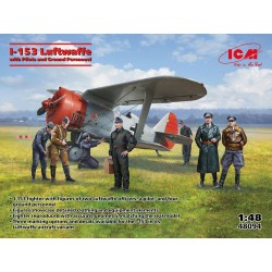 I-153 with Luftwaffe Pilots and Ground Personnel 
