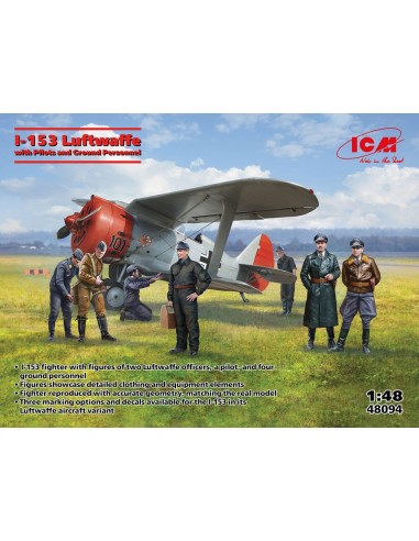 I-153 with Luftwaffe Pilots and Ground Personnel 