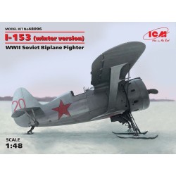 I-153 winter version WWII Soviet Biplane Fighter 
