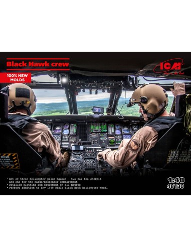 Black Hawk crew (3 figures) (100% new moulds) 