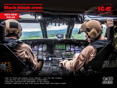 Black Hawk crew (3 figures) (100% new moulds) 