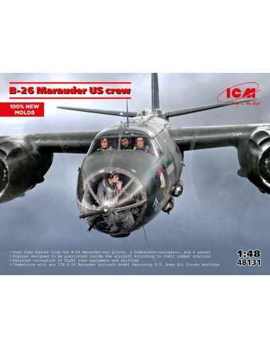 B-26 Marauder US crew (5 figures) (100% new moulds) 
