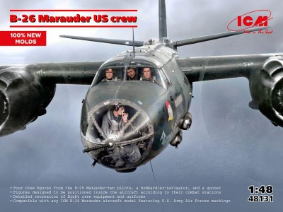 B-26 Marauder US crew (5 figures) (100% new moulds) 