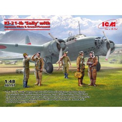 Ki-21-Ib 'Sally' with Japanese Pilots and Ground Personnel 
