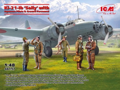 Ki-21-Ib 'Sally' with Japanese Pilots and Ground Personnel 
