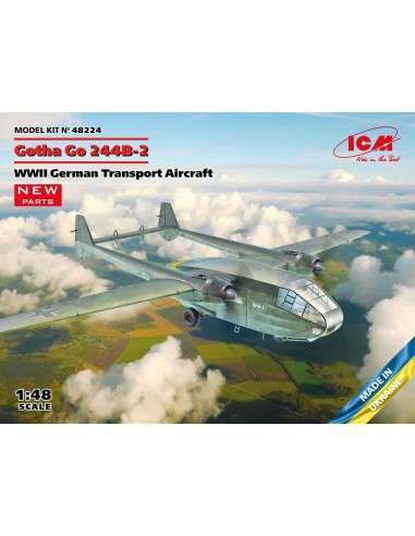 Gotha Go 244B-2, WWII German Transport Aircraft 