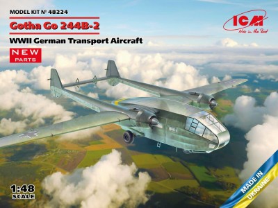 Gotha Go 244B-2, WWII German Transport Aircraft 