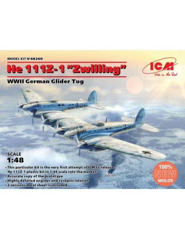 He 111Z-1 Zwilling, WWII German Glider Tug 
