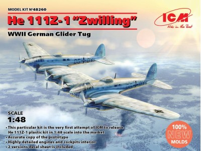 He 111Z-1 Zwilling, WWII German Glider Tug 