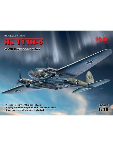 He 111H-6, WWII German Bomber 