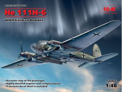 He 111H-6, WWII German Bomber 