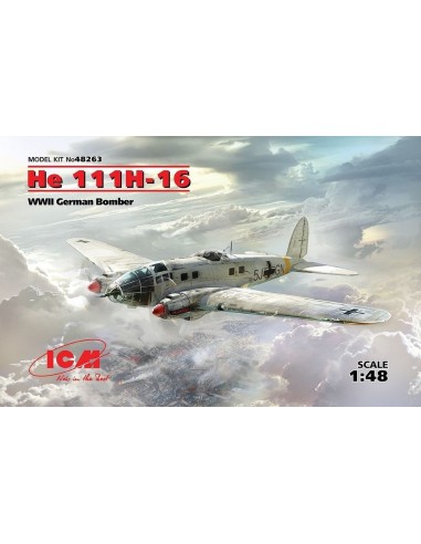 He 111H-16, WWII German Bomber 