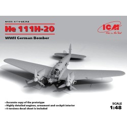 He 111H-20, WWII German Bomber 