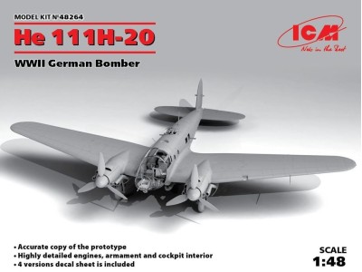 He 111H-20, WWII German Bomber 