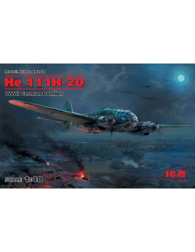 He 111H-20, WWII German Bomber 