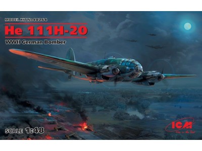He 111H-20, WWII German Bomber 