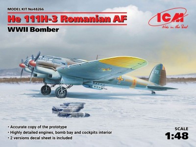 He 111H-3 Romanian AF, WWII Bomber 
