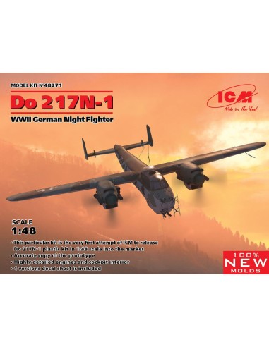 Do 217N-1,WWII German Night Fighter (100% new molds) 