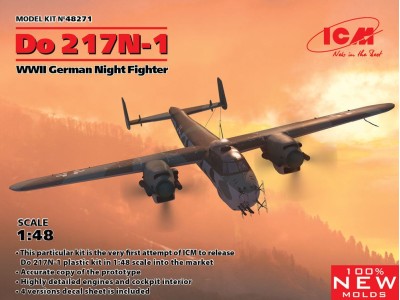Do 217N-1,WWII German Night Fighter (100% new molds) 