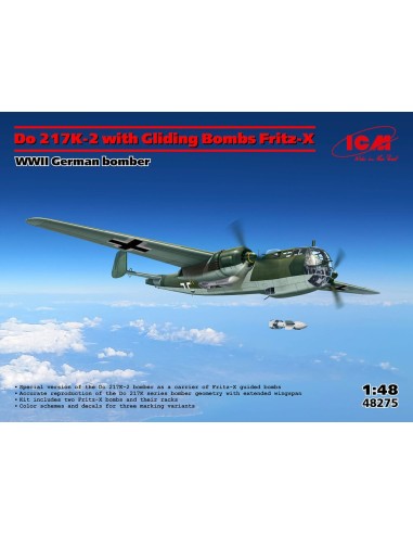 Do 217K-2 with Fritz-X, WWII German bomber 
