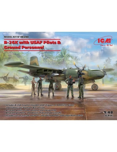 B-26K with USAF Pilots & Ground Personnel 