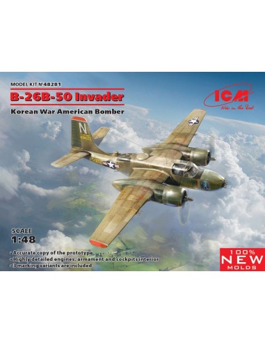 B-26B-50 Invader, Korean War American Bomber 
