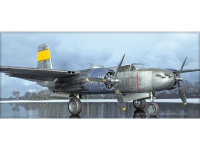 A-26B-15 Invader,WWII American Bomber 