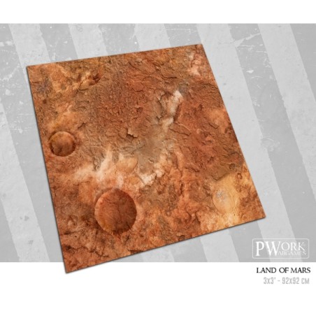 TAPIS DE JEU NEOPRENE LANDS OF MARS 90X90CM