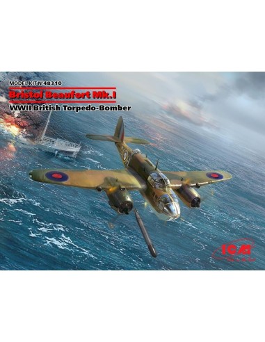 Bristol Beaufort Mk.I, WWII British Torpedo Bomber 