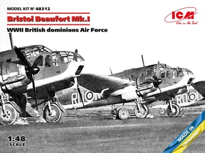 Bristol Beaufort Mk.I, WWII British dominions Air Force 
