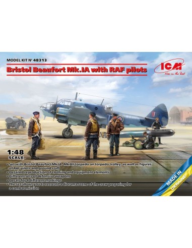 Bristol Beaufort Mk.IA with RAF pilots 