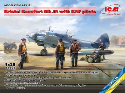 Bristol Beaufort Mk.IA with RAF pilots 
