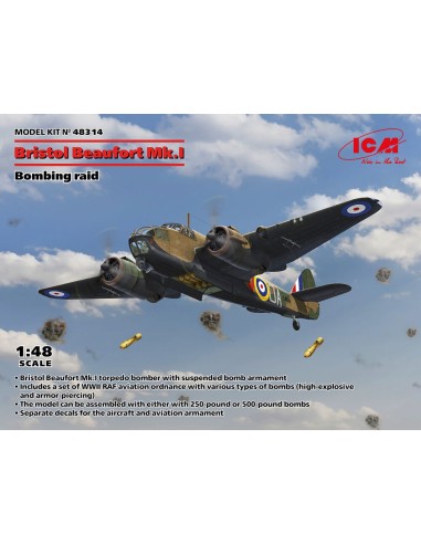 Bristol Beaufort Mk.I. Bombing raid 