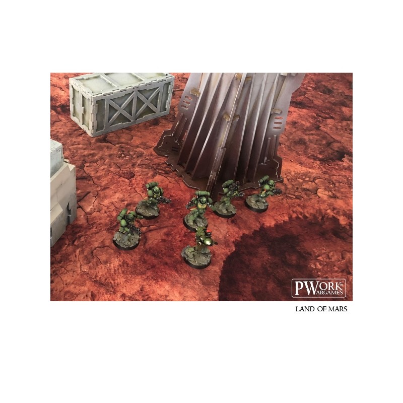 TAPIS DE JEU NEOPRENE LANDS OF MARS 90X90CM