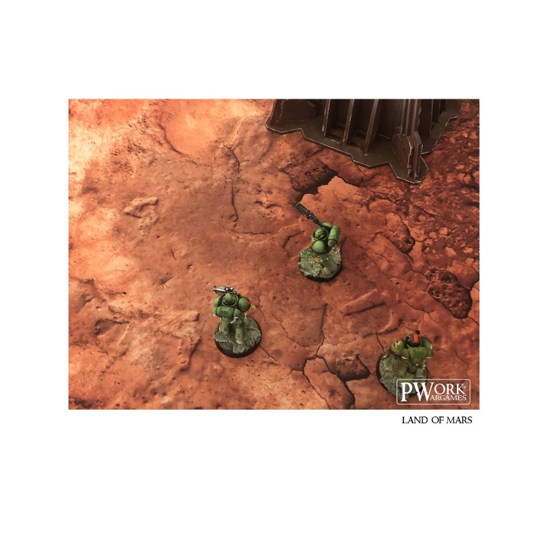 TAPIS DE JEU NEOPRENE LANDS OF MARS 90X90CM