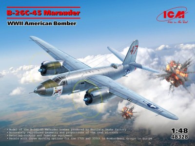 B-26C-45 Marauder, WWII American Bomber 