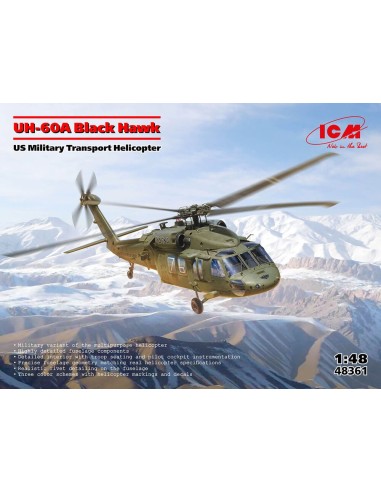UH-60A Black Hawk, US Military Transport Helicopter 